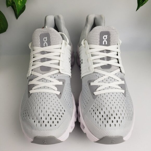 Cloudswift White Gray Running Sneaker Sock Fit Swiss Engineering NWOT sz 8 - Picture 3 of 12